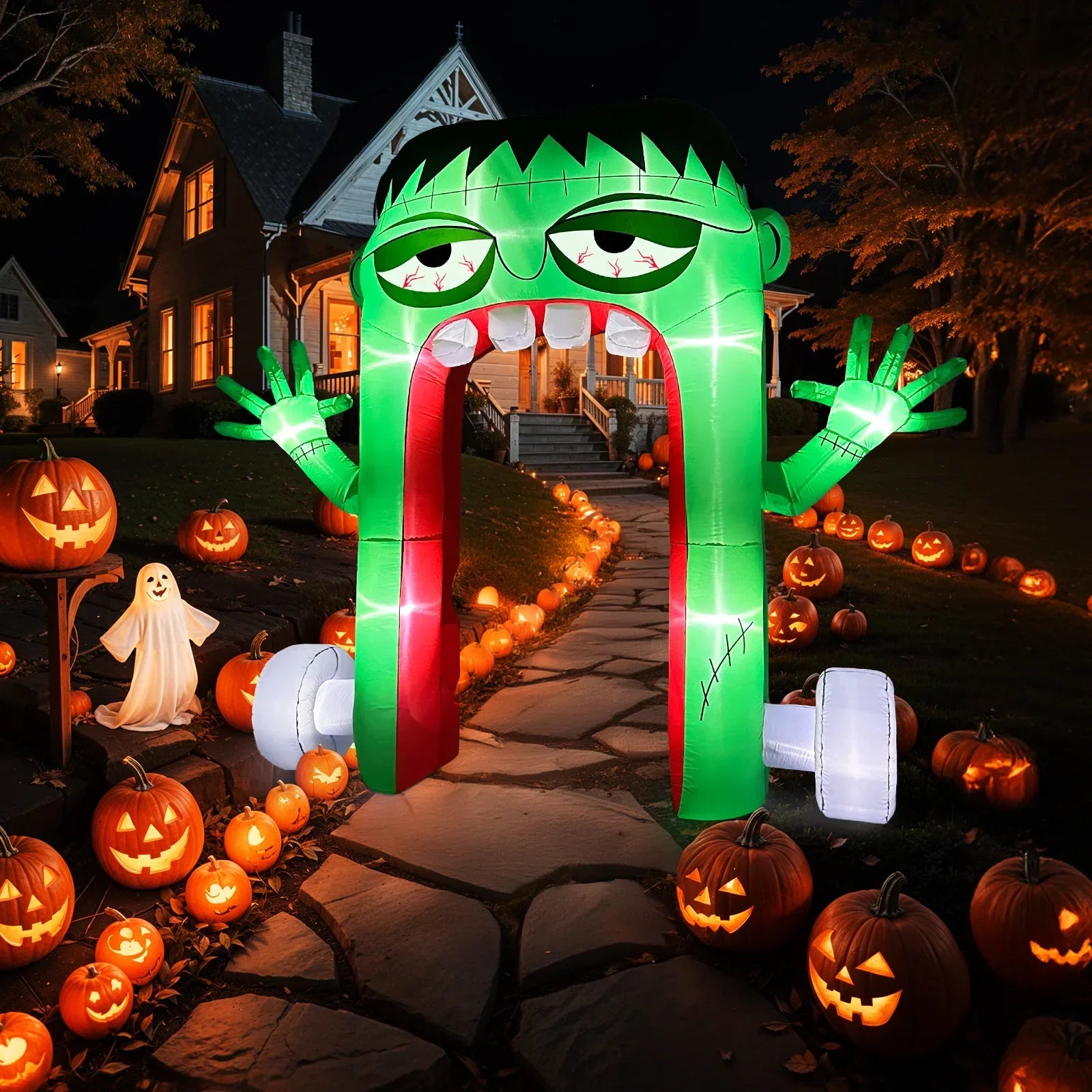 Frankenstein Halloween Inflatable Yard Decoration - Spooky Decor - ExOticOOl