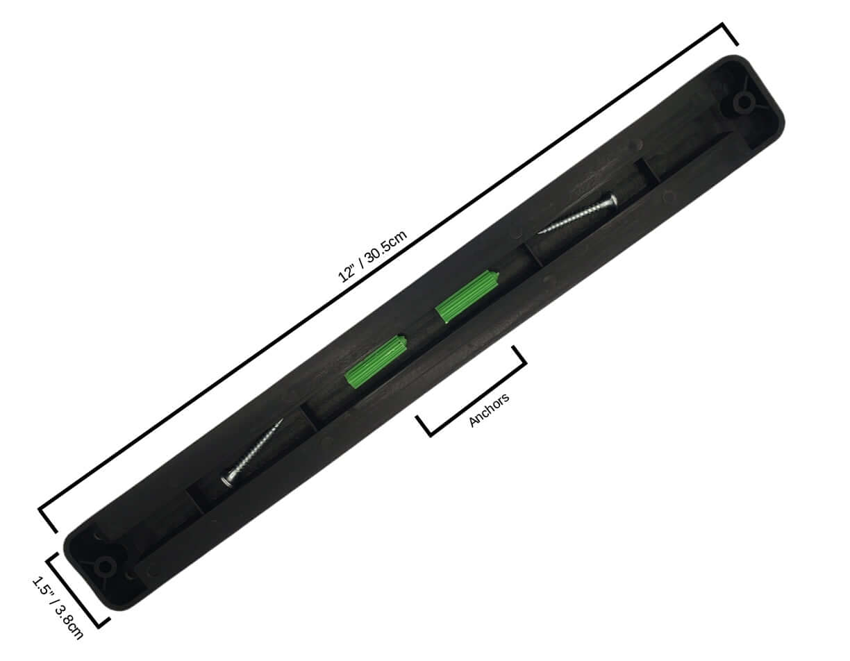 Kitchen Knife Set Kit | Red Handle & Black Magnetic Rack DC-SiliSlick®