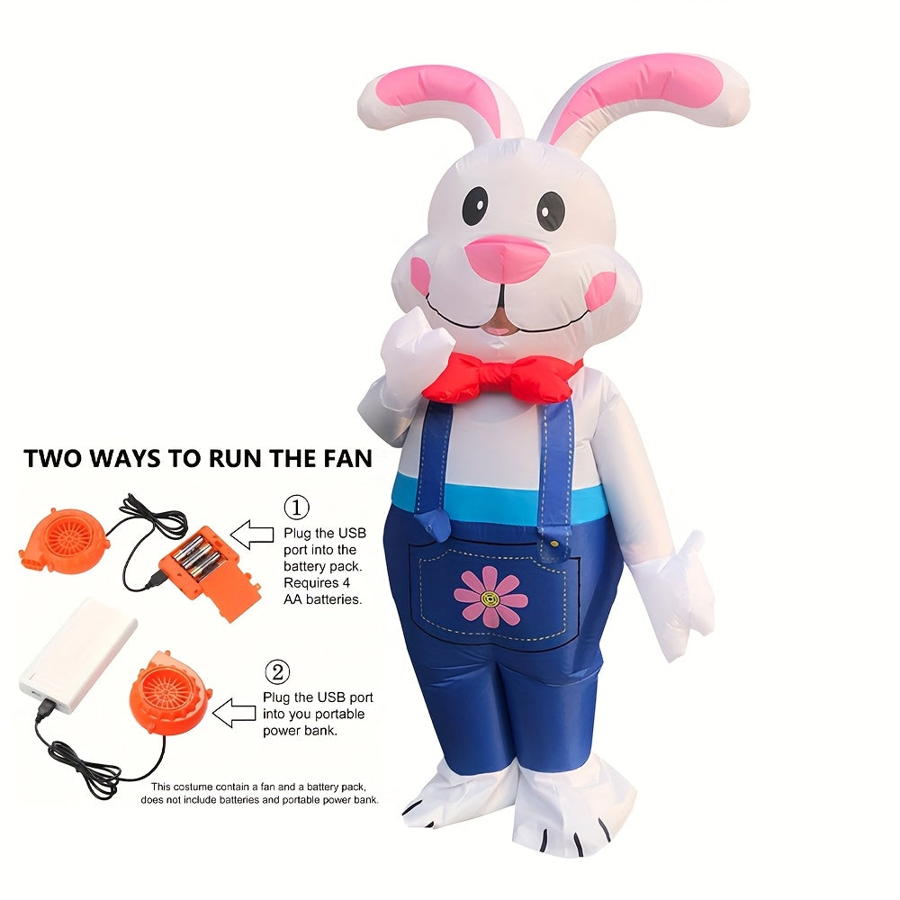 Inflatable Bunny Costume Battery/USB Powered - Fun Party Outfit - ExOticOOl