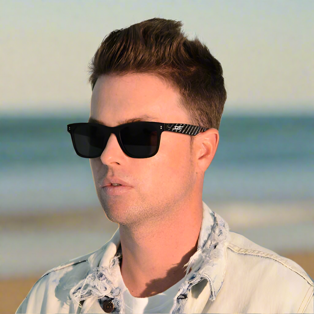 CLASSIC Carbon Fiber Sunglasses - Polarized Lens Acetate Frame Eyewear