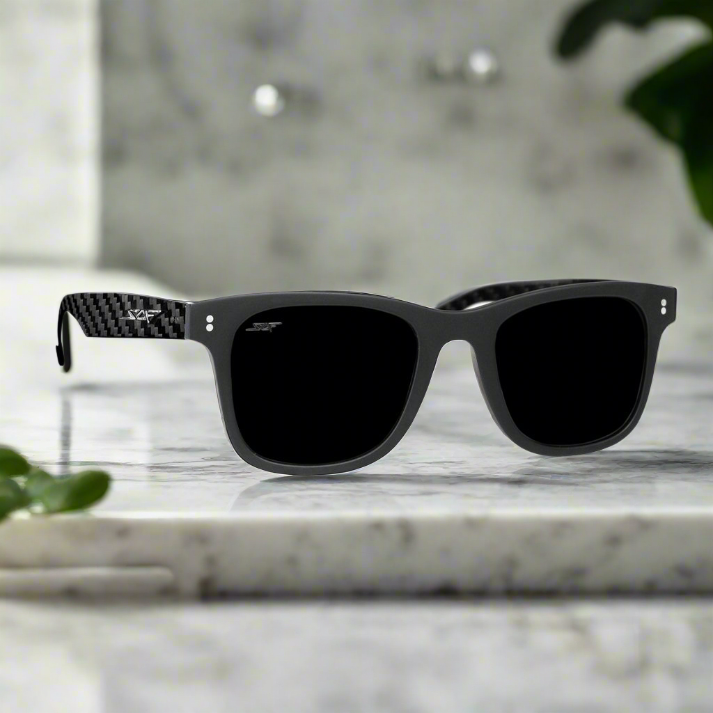 CLASSIC Carbon Fiber Sunglasses - Polarized Lens Acetate Frame Eyewear