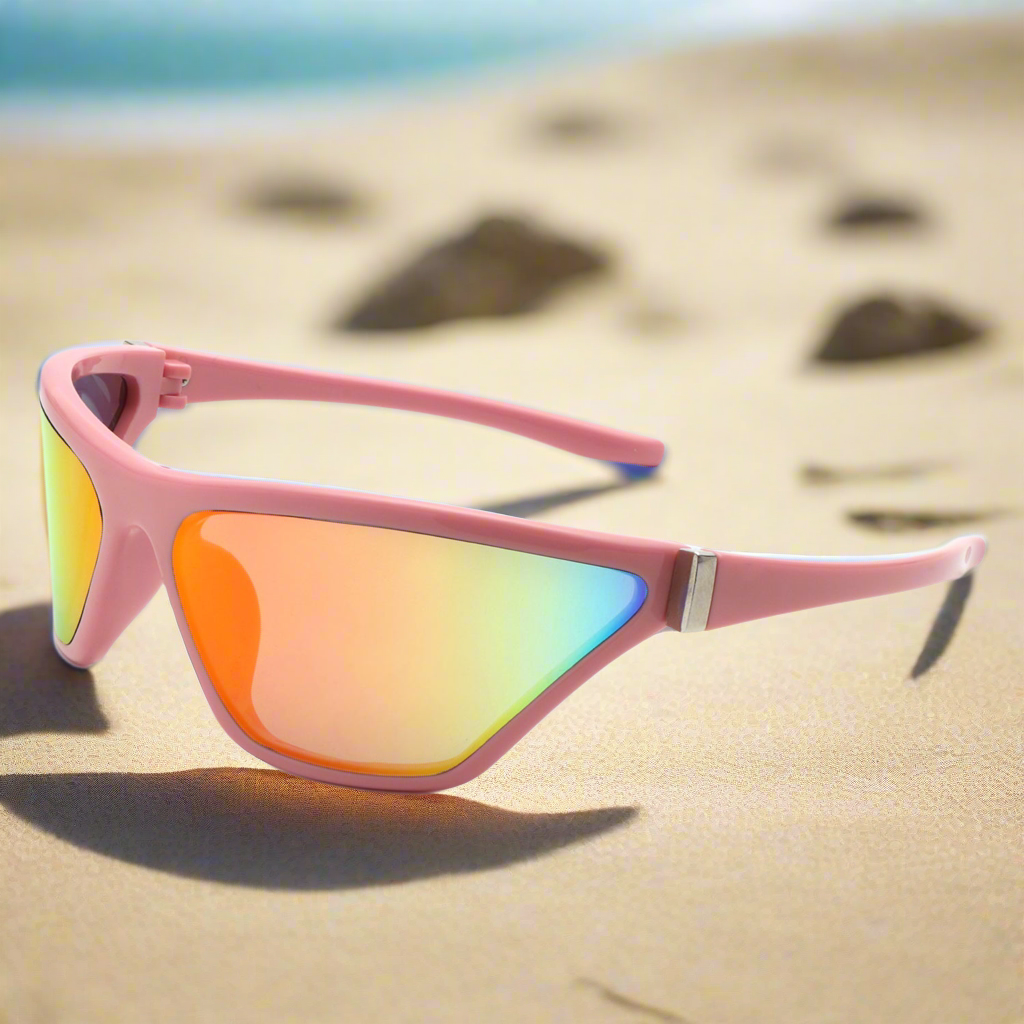 Luminize - Square Mirrored Wrap Around Sport Sunglasses Cramilo Eyewear
