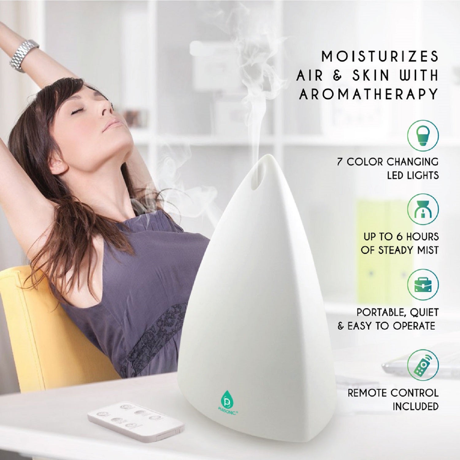 Essential Oil Diffuser - Compact Aromatherapy Mist Maker