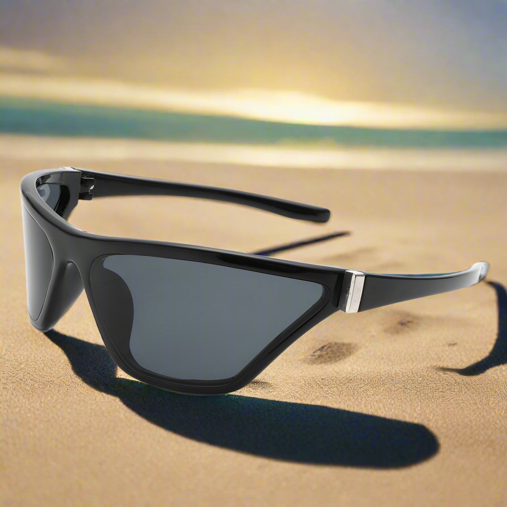 Luminize - Square Mirrored Wrap Around Sport Sunglasses Cramilo Eyewear