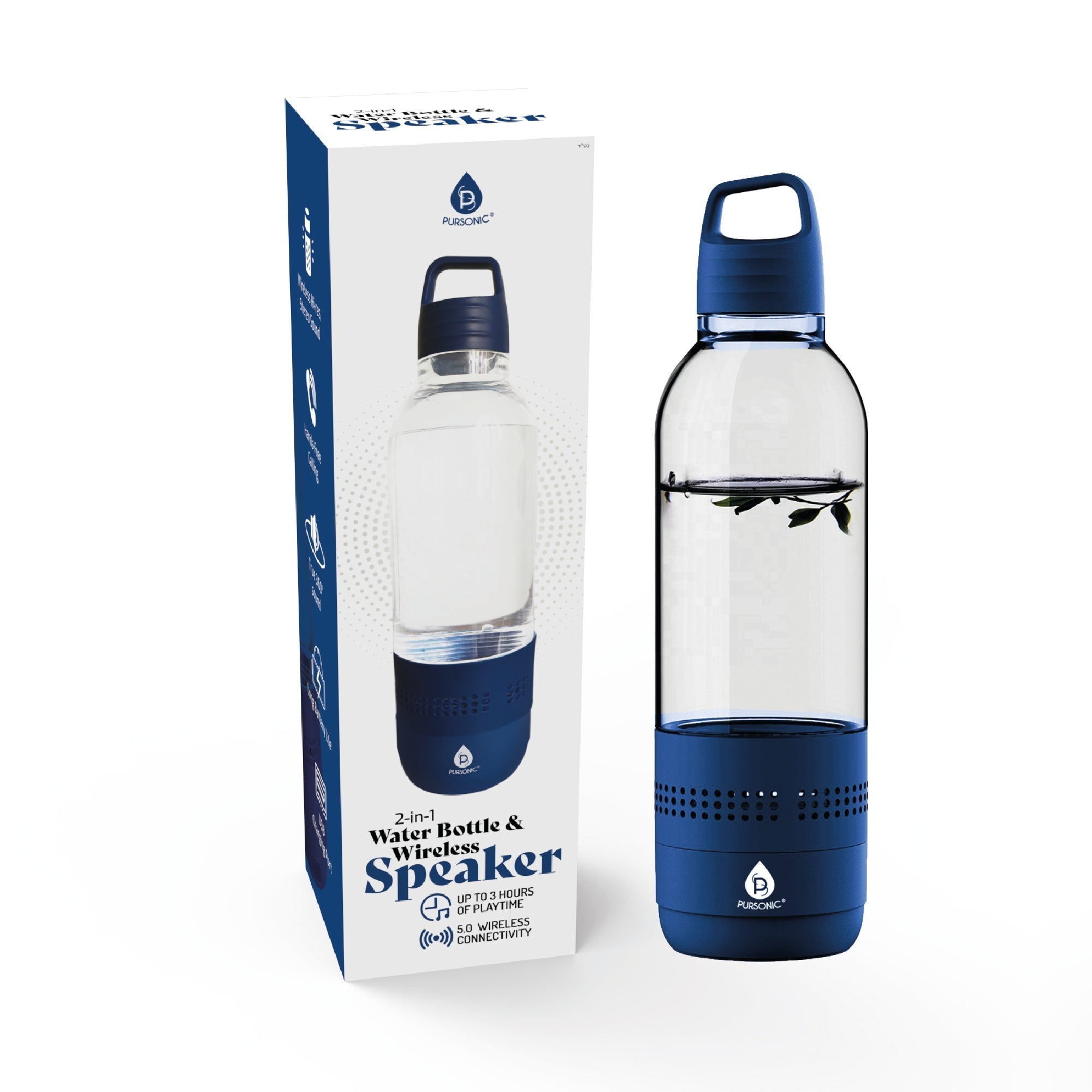 Pursonic 2-in-1 Water Bottle with Built-In Wireless Speaker DC-PURSONIC