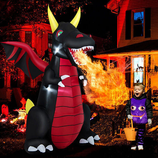 Halloween Inflatable Arch with LED Lights - Spooky Yard Decor - ExOticOOl