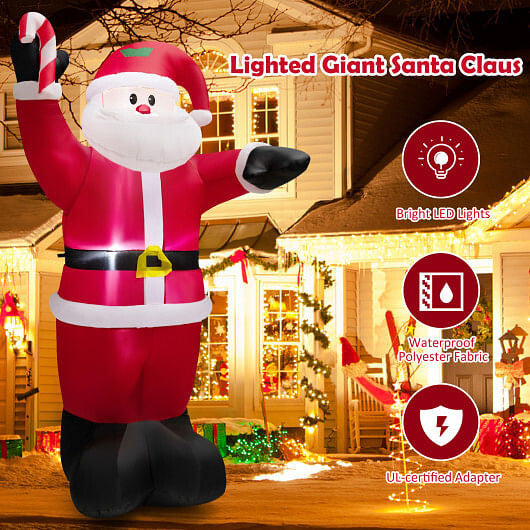 8ft LED Christmas Inflatable Snowman - Holiday Yard Decoration