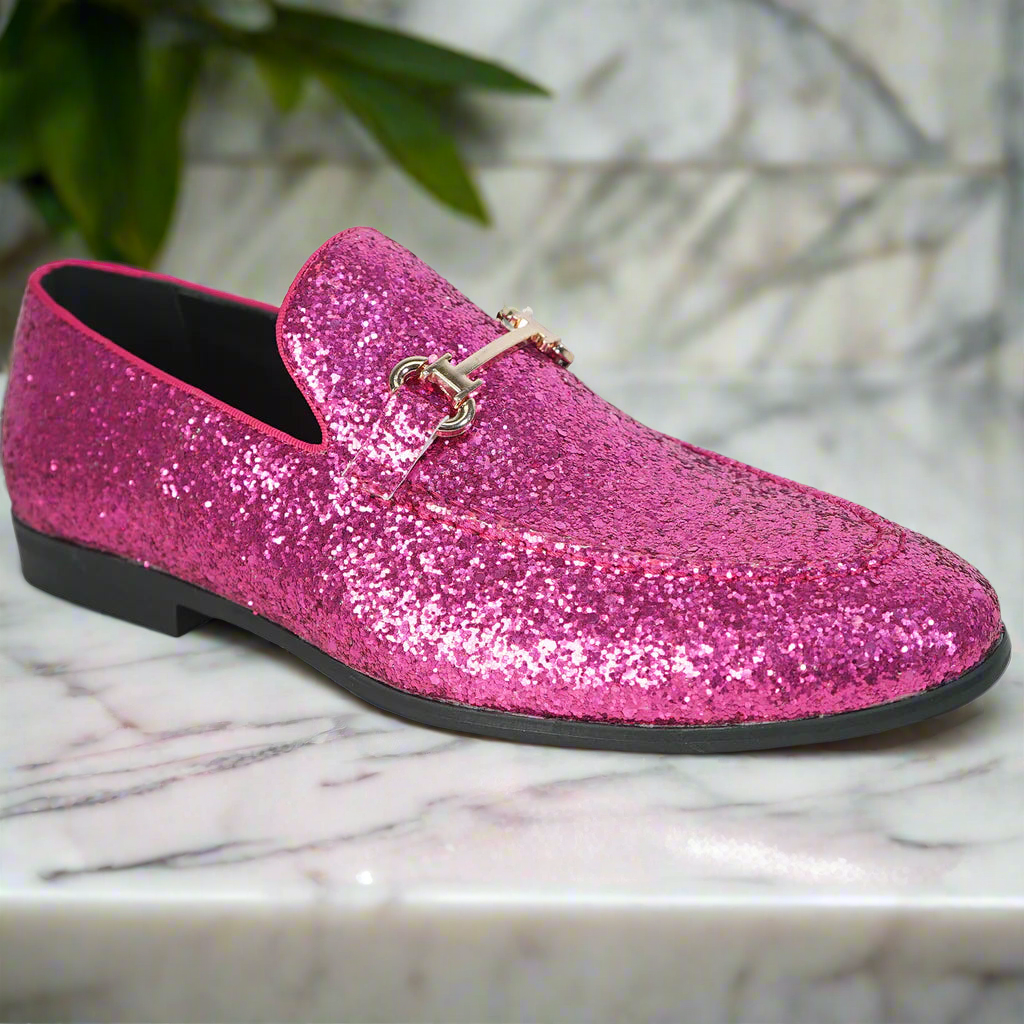 BRAVO PROM-2 Men's Pink Dress Loafer - Bold Wedding & Prom Shoes