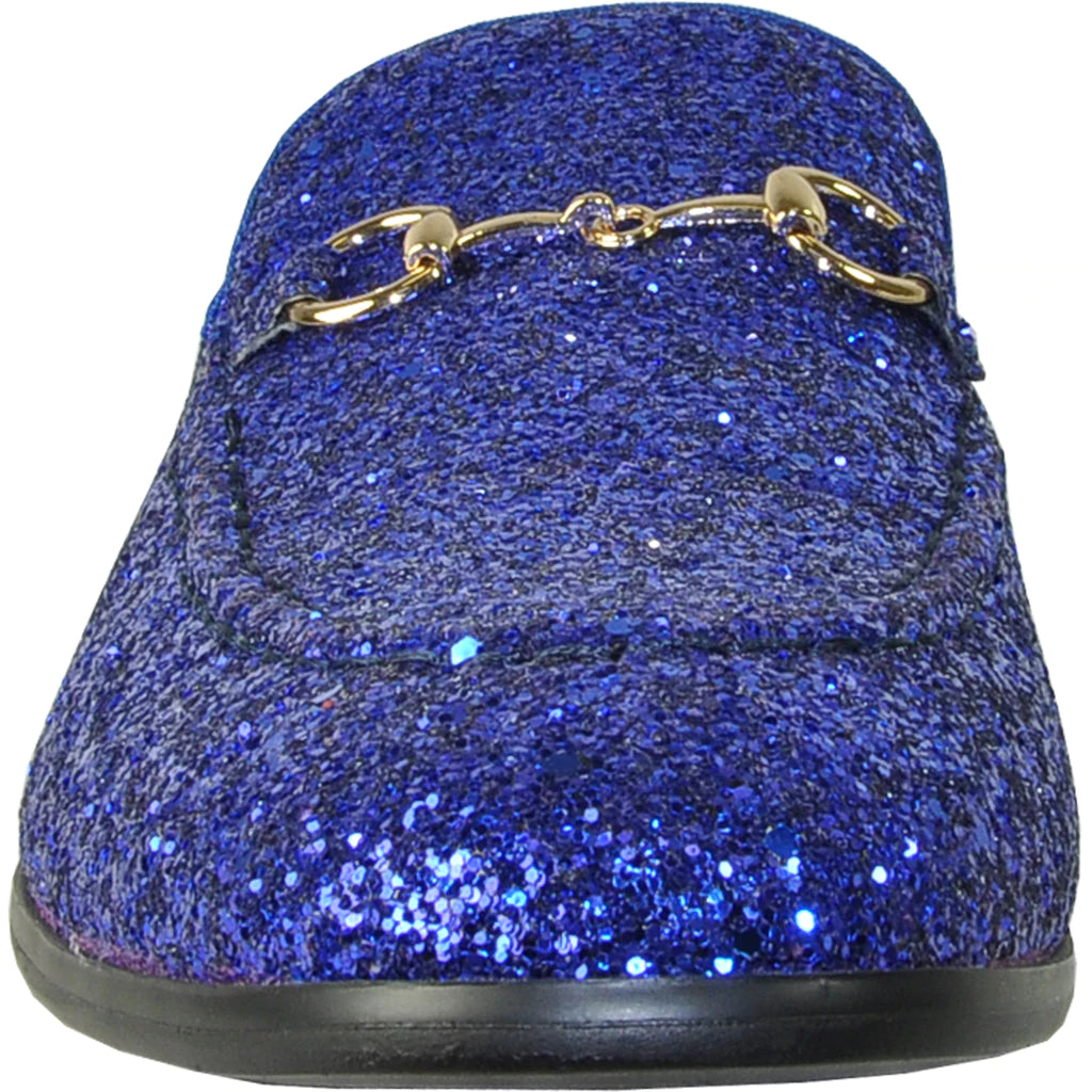 BRAVO Blue Glitter Tuxedo & Prom Shoes - Vibrant Formal Footwear