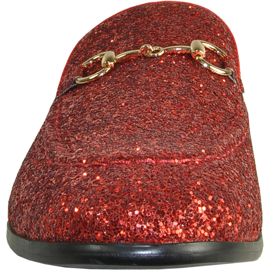 BRAVO Red Glitter Tuxedo & Prom Shoes - Bold Formal Footwear
