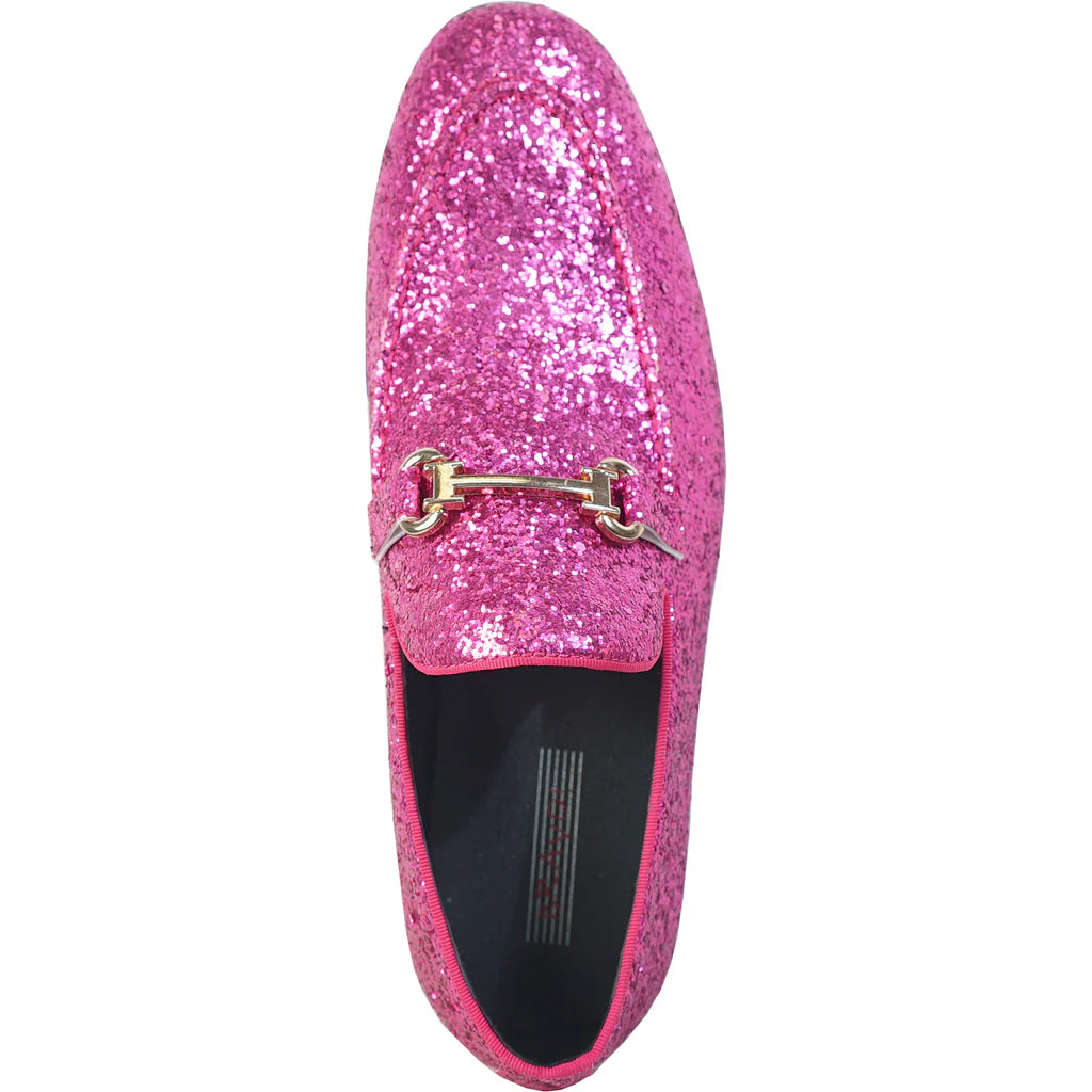 BRAVO PROM-2 Men's Pink Dress Loafer - Bold Wedding & Prom Shoes