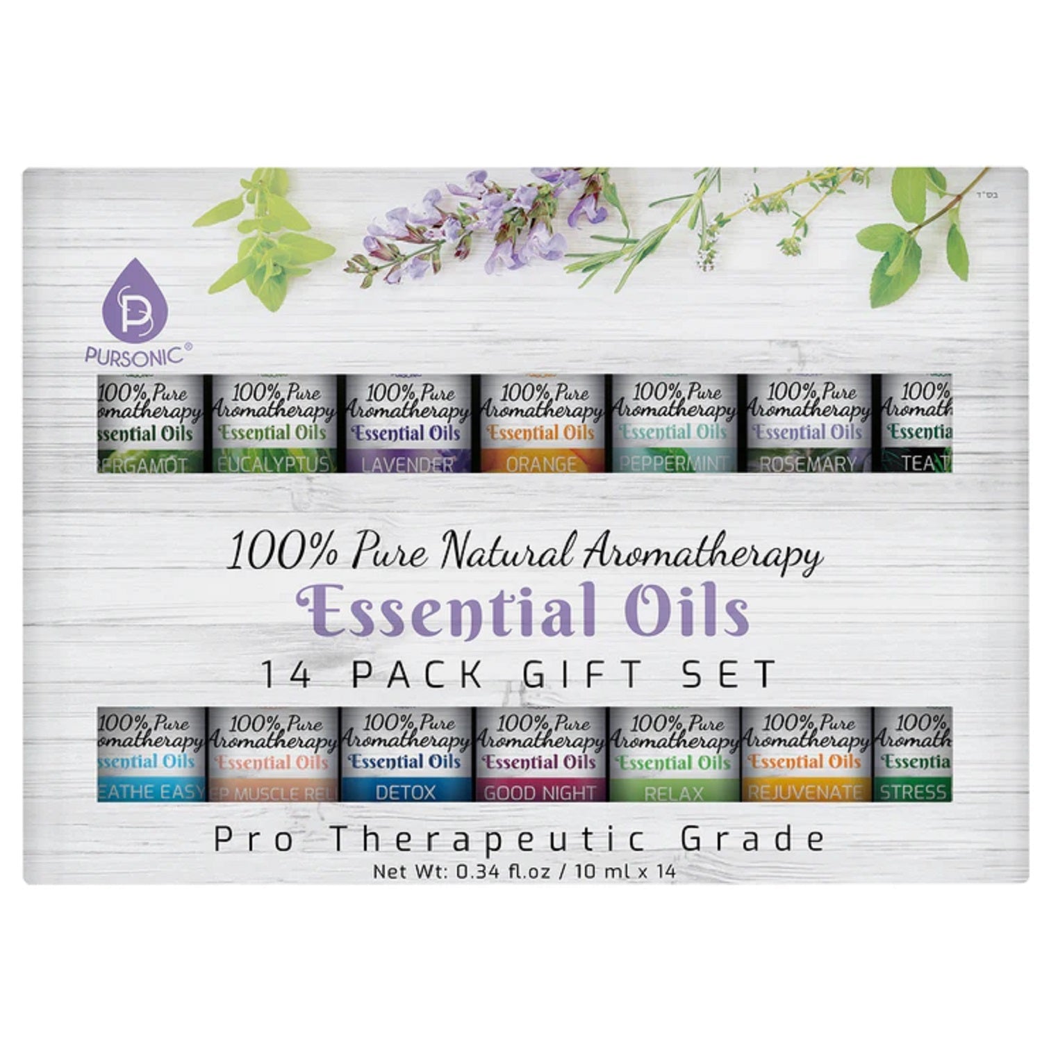 Essential Oils Set - 14 Pack Premium Aromatherapy Collection
