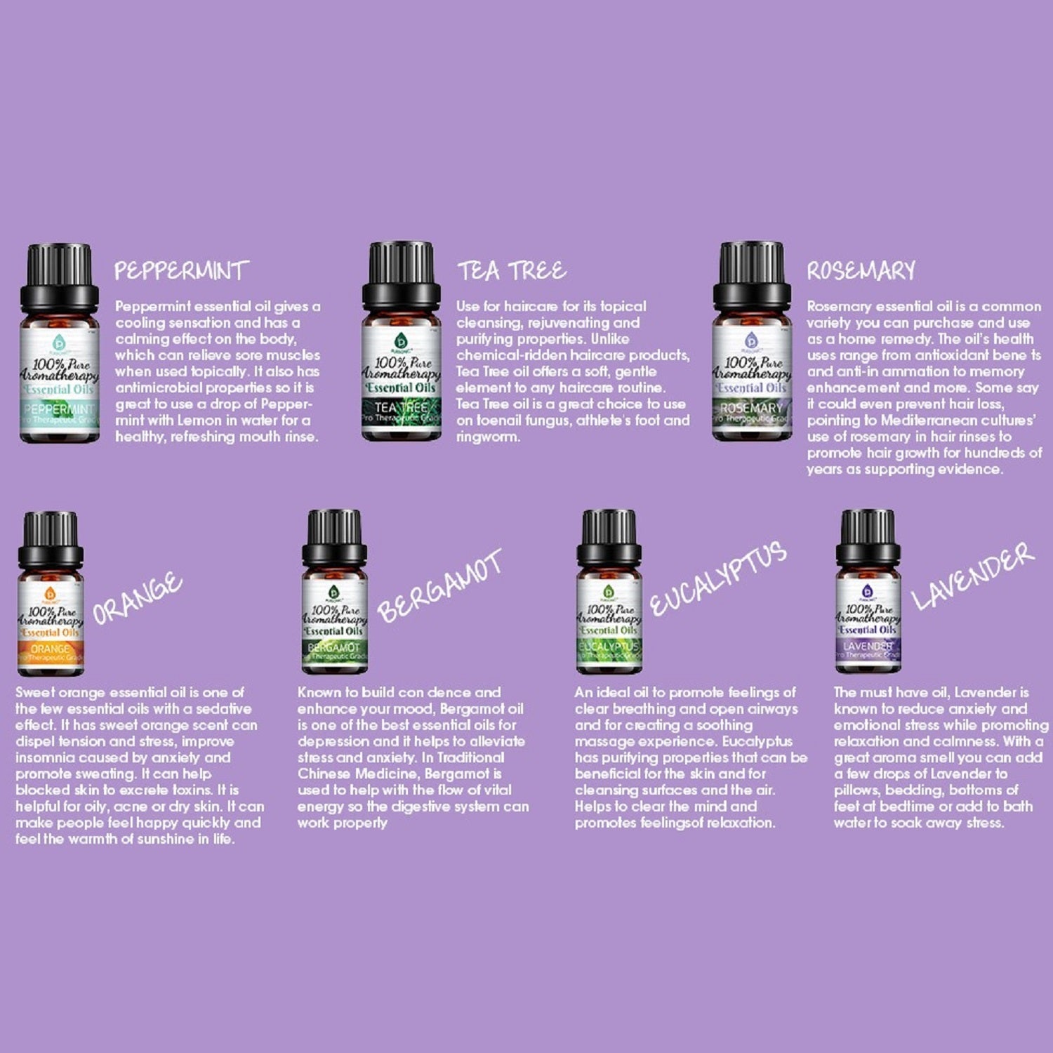 Essential Oils Set - 14 Pack Premium Aromatherapy Collection