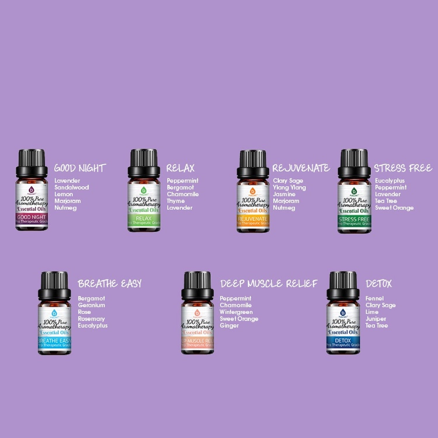 Essential Oils Set - 14 Pack Premium Aromatherapy Collection