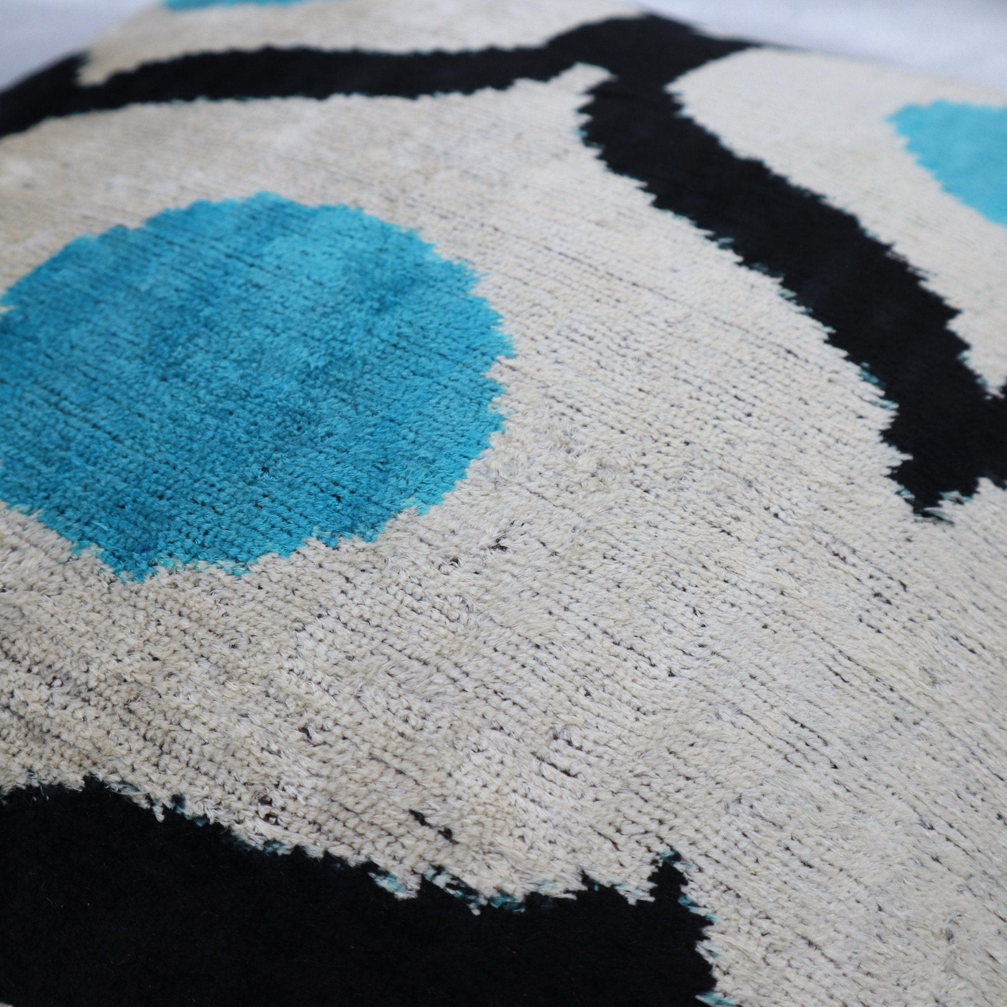 Canvello Handmade Sky Blue Pillows For Couch - 16x16 inch