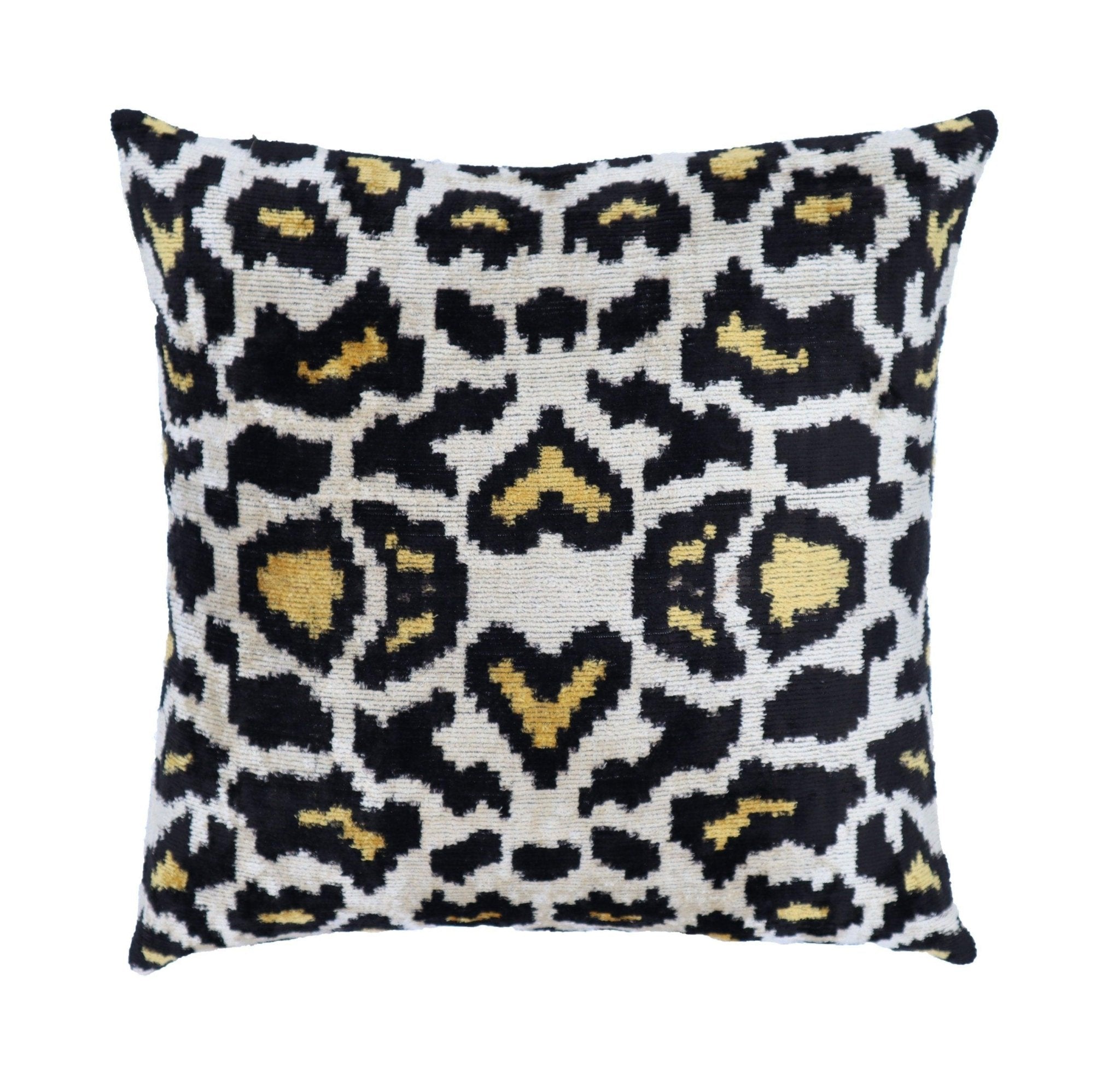 Canvello Tiger Print Black Pillows For Couch - 16x16 inch