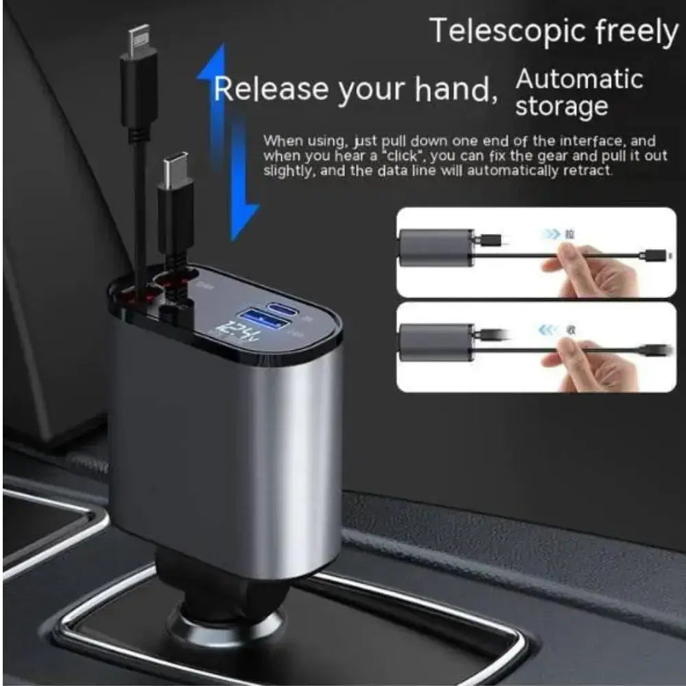FAST 100W Car Phone Charger Lighter USB And TYPE-C Adapter DC-THE CEO