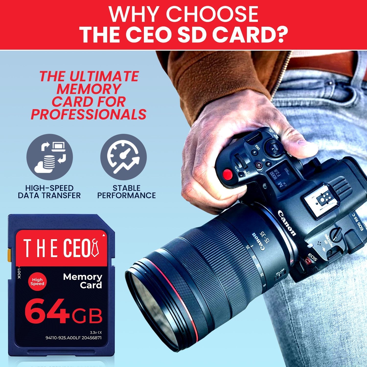 Camera SD Memory Card Ultra SDHC UHS-I 90MB/s, C10, U1, Full HD, SD Card
